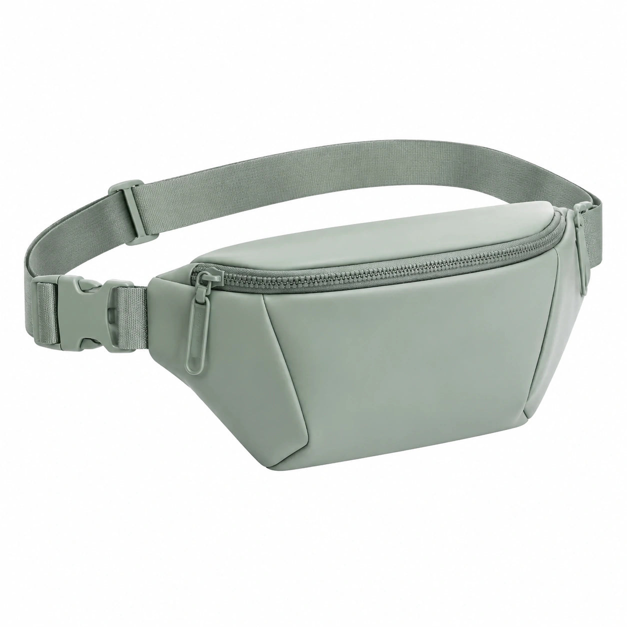 Marsupio 25 x 6 x 14 cm in materiale sintetico verde salvia con cintura regolabile