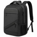 Zaino 30 x 16 x 45 cm nero in tessuto sintetico con tasche multiple per lavoro e viaggio
