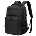 Zaino 32x20x48 cm nero in tessuto sintetico con tasche multiple per lavoro e viaggio